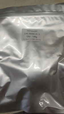 Fornecimento de fábrica de minoxidil em pó CAS 38304-91-5 para anti-caída de cabelo