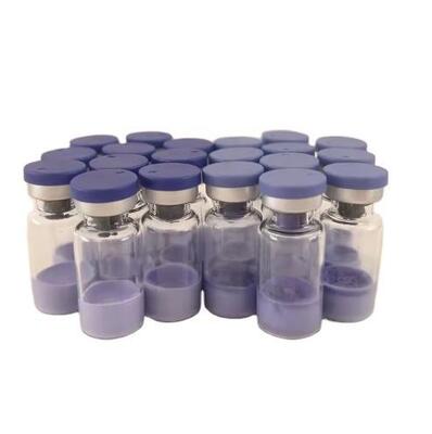 GHK-Cu, pó de péptido de cobre de alta pureza para pesquisa cosmética.