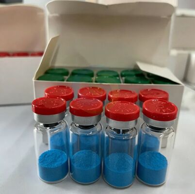 Pó de Peptídeo de Cobre Copper Tripeptide 1 de Alta Pureza para Pesquisa, Material de Cobre Tripeptídeo-1, Estrutura Peptídica Estável, Pó Azul ≥99% Grau Laboratório