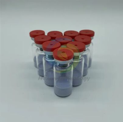 Pó de Peptídeo de Cobre Copper Tripeptide 1 de Alta Pureza para Pesquisa em Cuidados com a Pele, Matéria-Prima de Cobre Tripeptídeo-1, Composto Peptídico Azul Estável, Pureza ≥99%