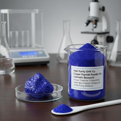 Pó de Peptídeo de Cobre GHK-Cu de Alta Pureza com Estrutura Estável para Produção de Colágeno | Ingrediente Tripeptídeo de Cobre-1