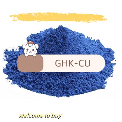 Estrutura molecular estável GHK-Cu Peptido de cobre em pó para reparação antienvelhecimento da pele e formulações solúveis em água