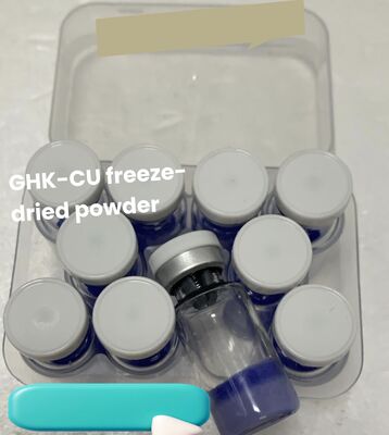 Peptídeo de Cobre Copper Tripeptide 1 Liofilizado de Alta Pureza ≥98% em Frascos para Pesquisa Cosmética Anti-Envelhecimento