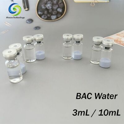 Água Bacteriostática de Alta Pureza 99% para Reconstituição em Laboratório como Solução Diluente Estéril Líquida Transparente