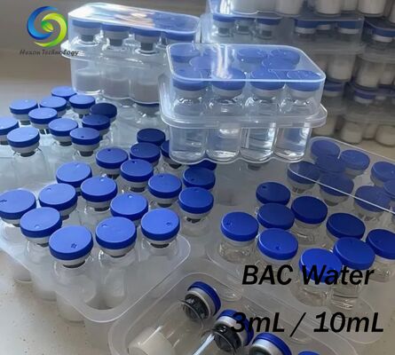 Água Bacteriostática Estéril para Uso Laboratorial, Solução de Reconstituição Líquida Clara de Alta Pureza, Formato Multi-Frasco