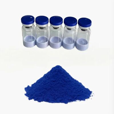 Pó de GHK-Cu de Alta Pureza ≥99% Tripeptídeo de Cobre-1 Promove a Produção de Colágeno Reduz Rugas para Reparação da Pele