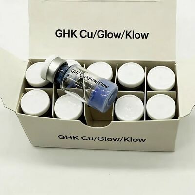 GHK-Cu em pó liofilizado de alta pureza 100 mg frascos para reparação da pele Pesquisa Formulação cosmética