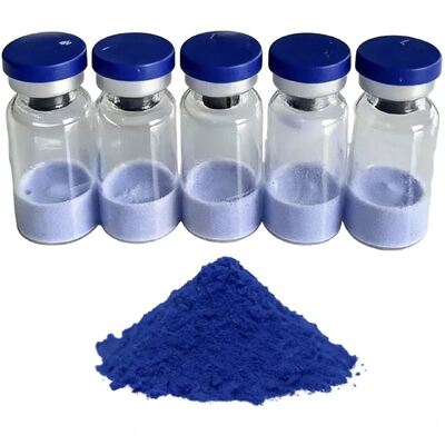 Peptídeo de cobre liofilizado estável GHK- Cu 50 mg 100 mg frascos com ≥ 99% de pureza Para investigação de laboratório de cuidados com a pele