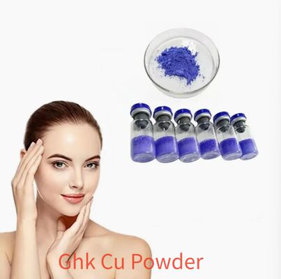 Pó de Peptídeo de Cobre GHK-Cu de Alta Pureza para Pesquisa em Skincare Ingrediente Cosmético Tripeptídeo de Cobre-1 Qualidade Estável