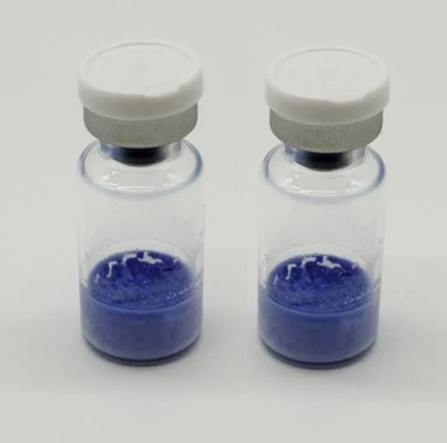 Vial liofilizado de GHK-Cu de alta pureza 50 mg 100 mg péptido de cobre para pesquisa cosmética