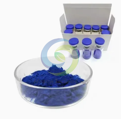 Frascos de peptídeos liofilizados GHK-Cu de grau de pesquisa 50mg 100mg para desenvolvimento cosmético
