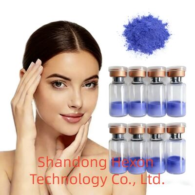 Peptídeo Copper Tripeptide 1 de alta pureza em pó CAS 49557-75-7 Matéria-prima de peptídeo de cobre para cuidados com a pele e formulações antienvelhecimento