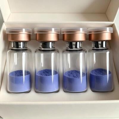 High Purity GHK-Cu Copper Peptide Powder Copper Tripeptide-1 for Cosmetic Care Blue Peptide Ingredient Stable Research Grade